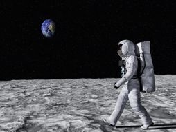 mesec, zemlja, astronaut