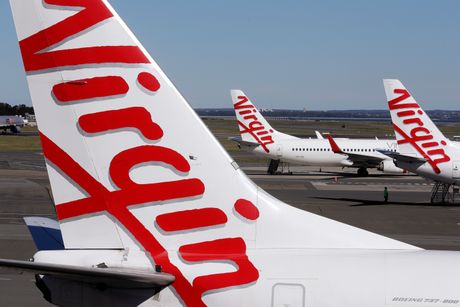 Virgin, avion, kompanija, logo Virgin, avion, kompanija, logo