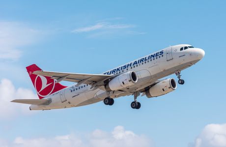 Turkish Airlines, avio kompanija, avion, logo Turkish Airlines, avio kompanija, avion, logo