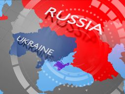 Ukrajina, Rusija mapa karta