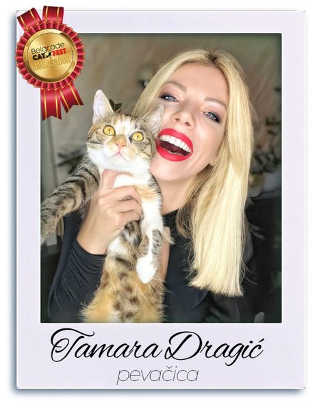 Tamara Dragić, pevačica i ambasador prvog Belgrade Cat Festa
