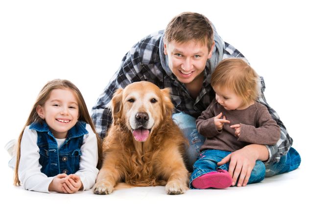 porodica pas ljubimac deca