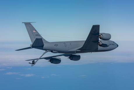 KC-135 Stratotanker from the 909th Air Refueling Squadron