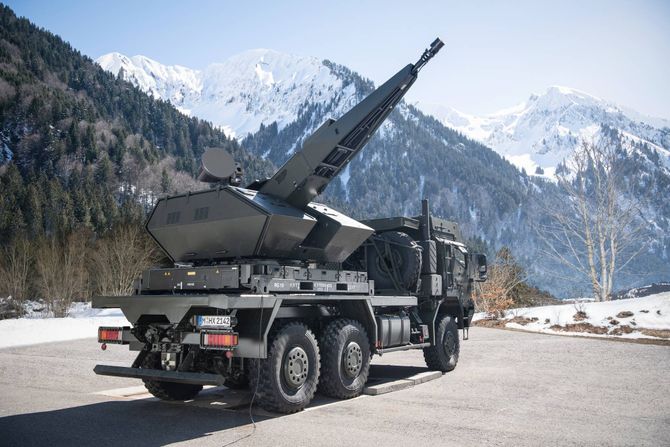 rheinmetall Oerlikon Revolver Gun® Mk3 truck mounted