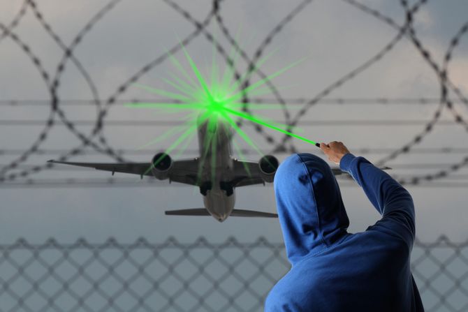 Laser avion
