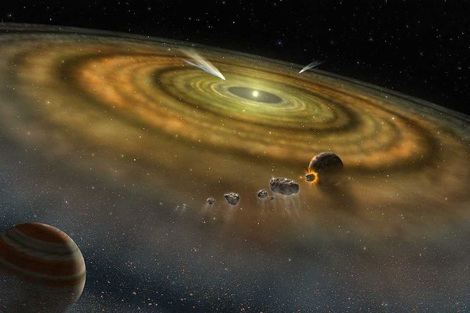 planete, disk, zvezda