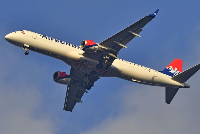 Air Serbia Embraer E190 E195