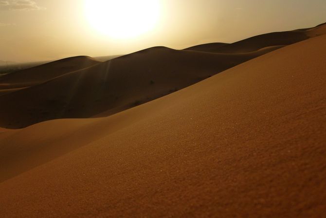 Maroko, Sahara, Erg Šebi, pustinja, dina