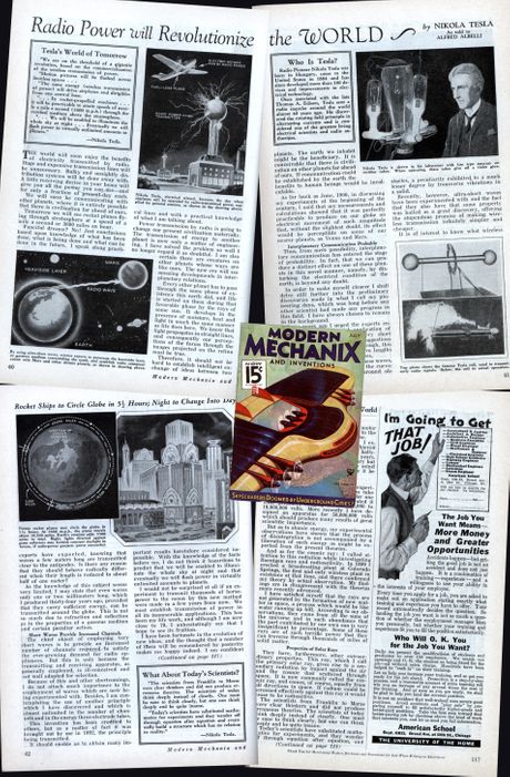 Teslin tekst sa okruglom Zemljom