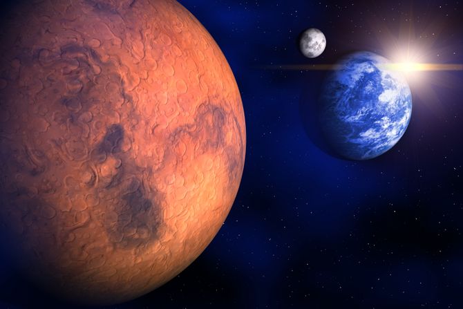 Mars i Zemlja