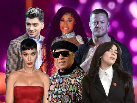 Bili Ajliš Billie Eilish , Katy Perry, Dan Reynolds, Zayn Malik, Nicki Minaj, Stevie Wonder