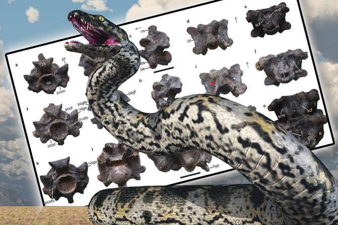 Džinovska zmija praistorija pršljenovi Vasuki inidicus