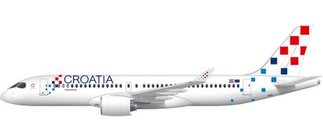Croatia Airline vizuelni identitet A220 Croatia Airline vizuelni identitet A220