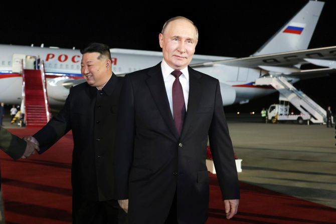 Kim Džong Un Vladimir Putin Pjongjang Severna Koreja