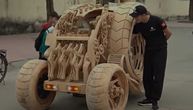 Potpuno funkcionalan drveni auto izgleda kao da je iz naučnofantastičnog filma