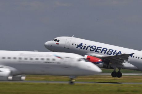 Air Serbia Er Srbija Bulgaria Air Embraer E190 E195 avion Air Serbia Er Srbija Bulgaria Air Embraer E190 E195 avion