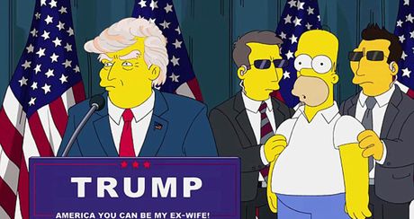 Donald Tramp, Simpsonovi
