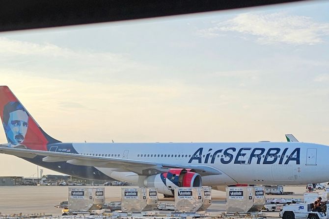 AirSerbia avion u Čikagu