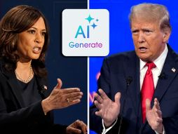 Kamala Haris i Donald Tramp, AI