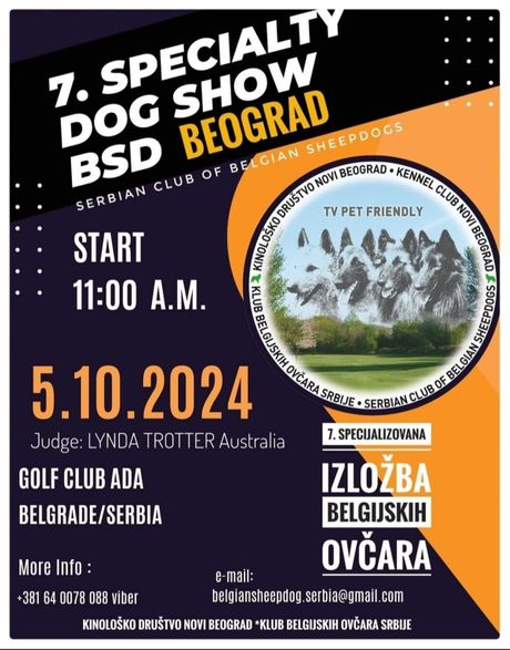 Sedma specijalizovana izložba belgijskih ovčara u Beogradu