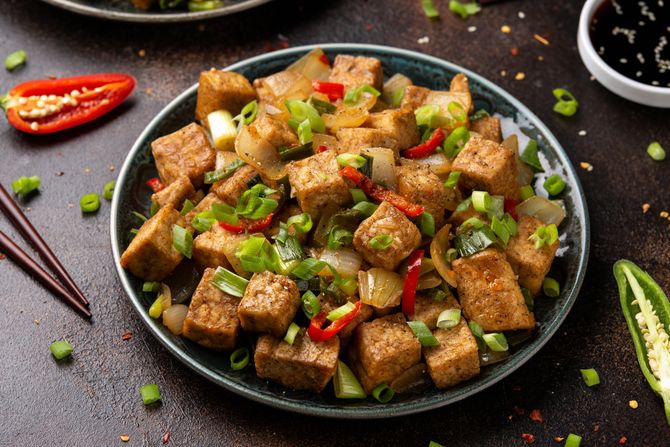 Tofu stir fraj