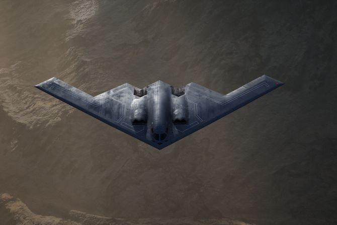B-2 Spirit stealth bombarder