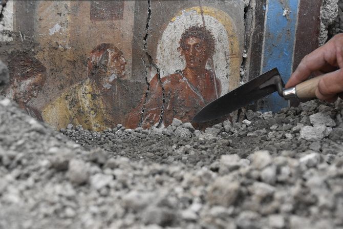 Pompeja, freske, erotske slike