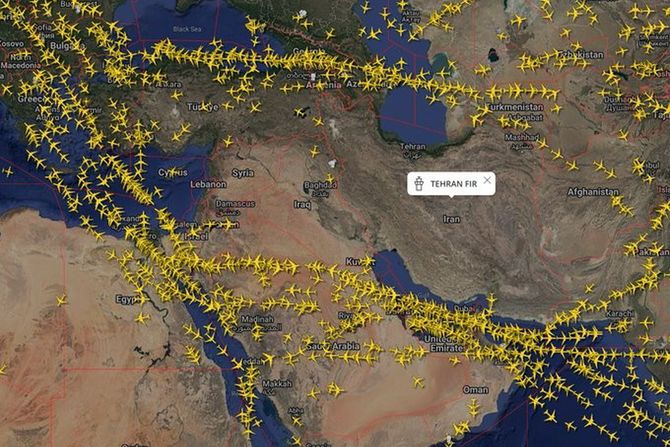 Iran je jutros zatvorio svoj vazdušni prostor Iran je jutros zatvorio svoj vazdušni prostor