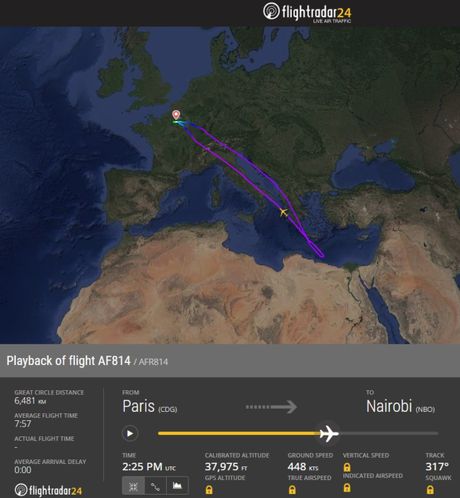 Preusmereni let AF814 Air France za Najrobi