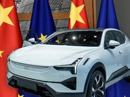 Kina Evropska unija zastave, električno vozilo