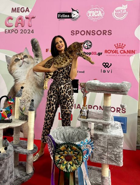 Felina Greece Mega Cat Expo Solun 2024 - Mia Milojević i Sundiata Raja