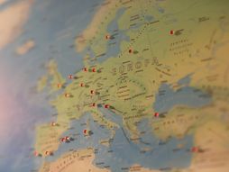 Evropa, karta Evrope