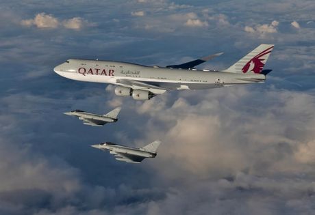 Engleska Katar avioni Typhoon Royal Air Force