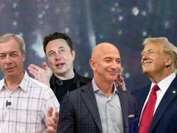 Džef Bezos i Donald Tramp, Najdžel Faraž i Ilon Mask