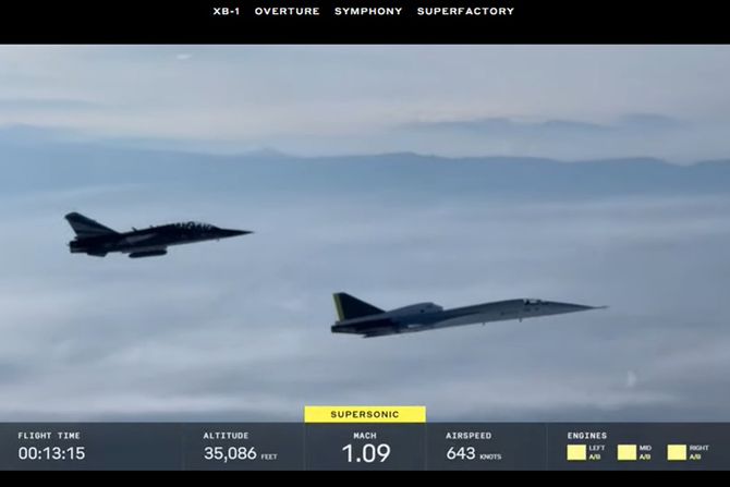 BoomSupersonic XB-1 probio zvučni zid BoomSupersonic XB-1 probio zvučni zid