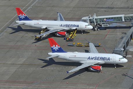 Air Serbia Airbus A319 A320 Aerodrom Nikola Tesla Beograd Air Serbia Airbus A319 A320 Aerodrom Nikola Tesla Beograd