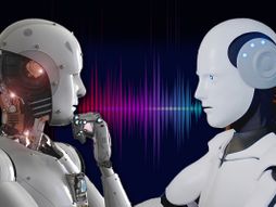 snimak dva robota kako razgovaraju