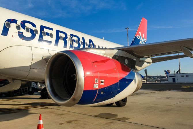 Izvestaj sa leta Beograd Rim Er Srbija a319-100