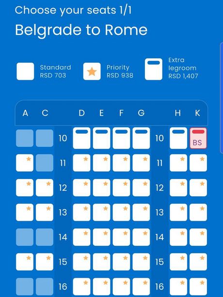 Izvestaj sa leta Beograd Rim Er Srbija a319-100