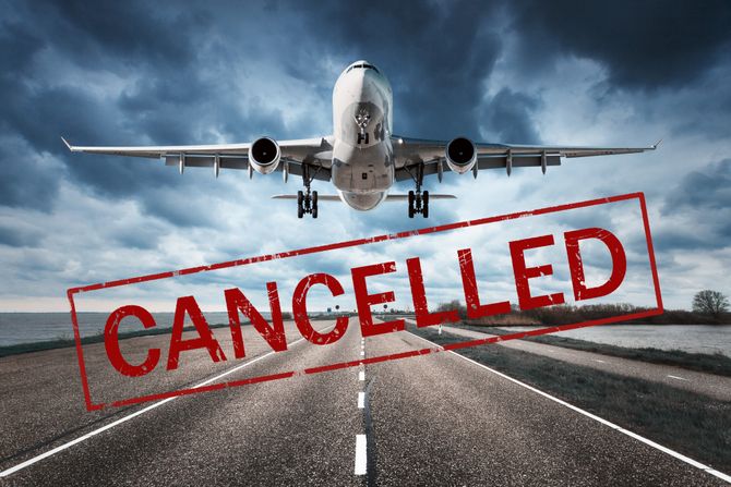 Gužva na aerodromu, okazani letovi Gužva na aerodromu, okazani letovi