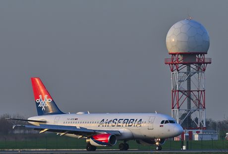 Air Serbia Airbus A319, SMATSA radar Air Serbia Airbus A319, SMATSA radar