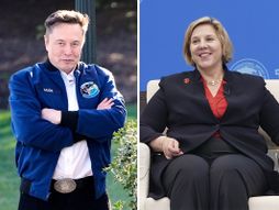 Robyn Denholm i Ilon Mask