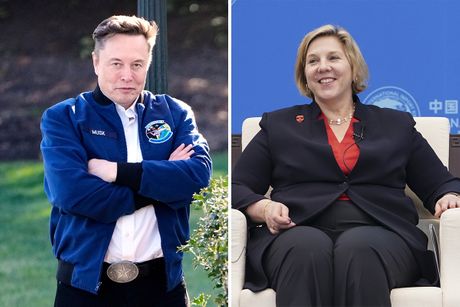 Robyn Denholm i Ilon Mask