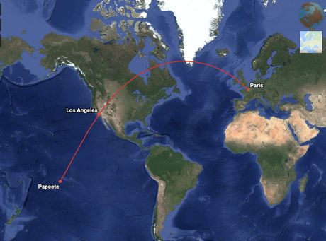 Pariz - Los Anđeles - Tahiti
