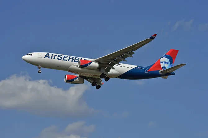 Air Serbia Airbus A330 Nikola Tesla