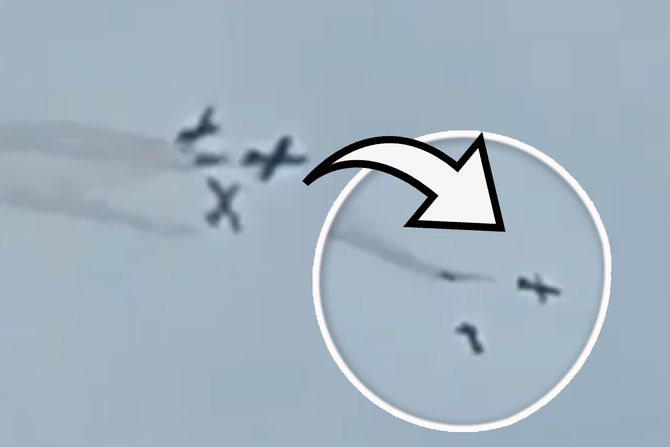 Italija avioni akro grupa udes