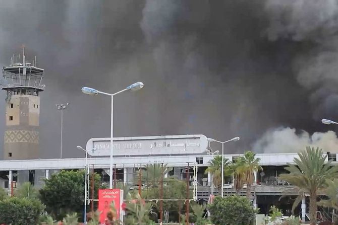Aerodrom Sana bombardovanje