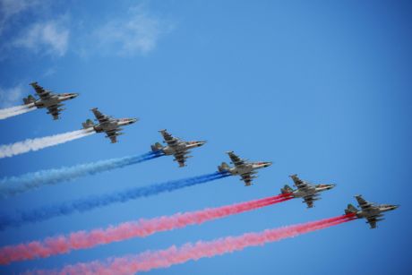 Moskva, parada Dan pobede, avioni Moskva, parada Dan pobede, avioni