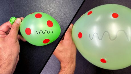 širenje univerzuma, balon