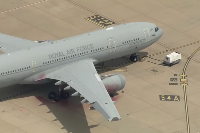 Pro Palestinski activista, RAF Brize Norton